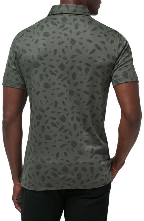 Travismathew Magma Melt Piqué Polo In Dark Olive