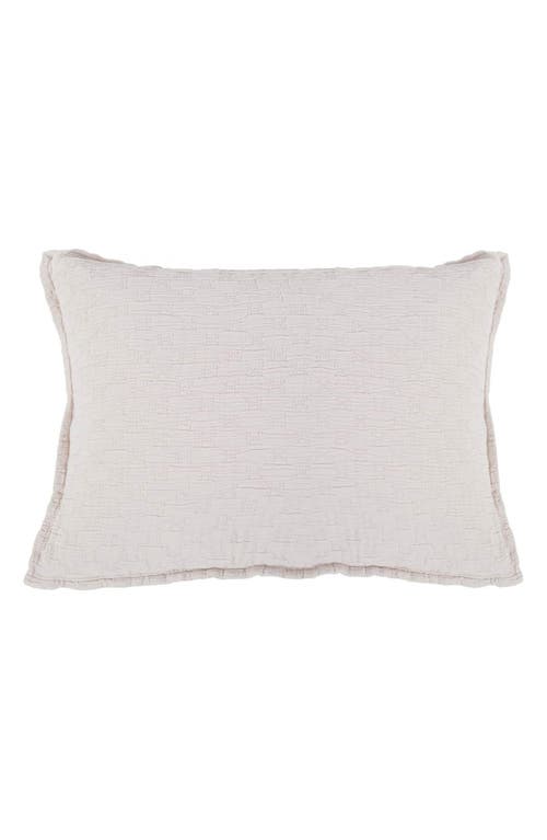 Pom Pom at Home Ojai Textured Cotton Sham in Blush at Nordstrom