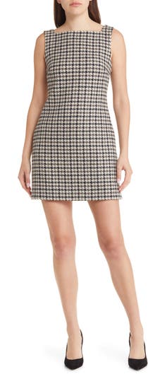 Theory Houndstooth Wool Minidress | Nordstrom