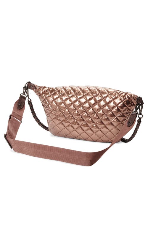 Mz Wallace Crossbody Belt Bag In Copper Metallic Lacquer