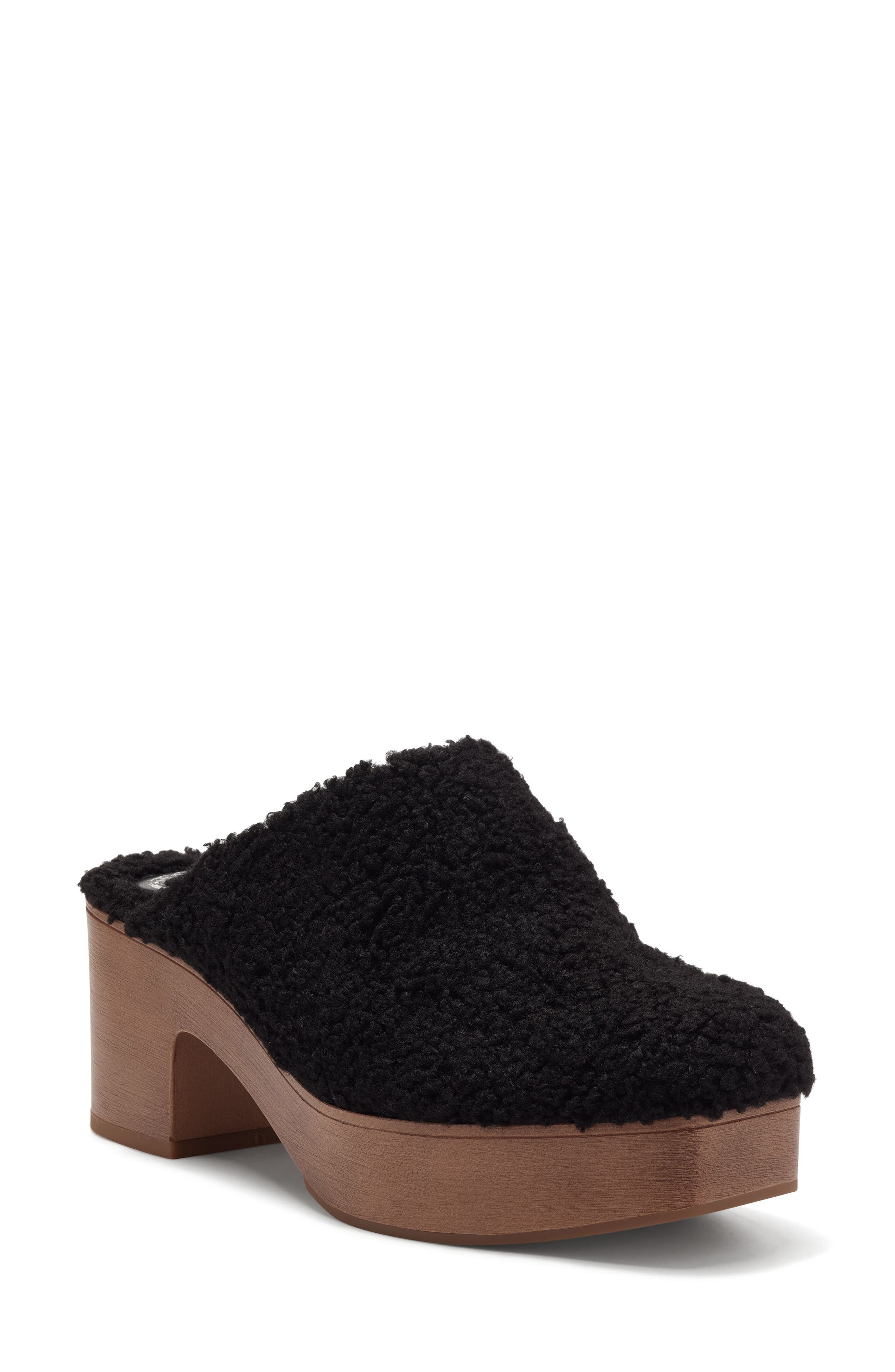 rimindel faux shearling platform mule vince camuto