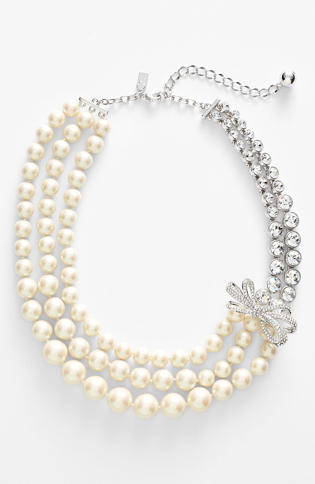 kate spade new york 'pearly glow' faux pearl & crystal multistrand