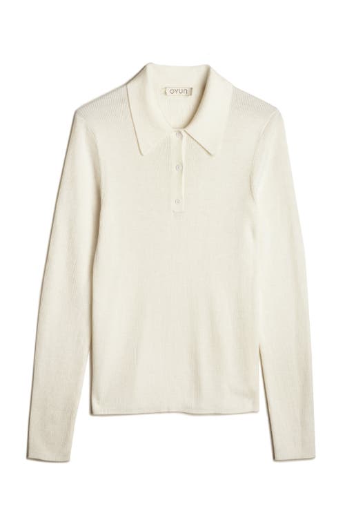 Shop Oyun Classic Rib Polo In Ivory