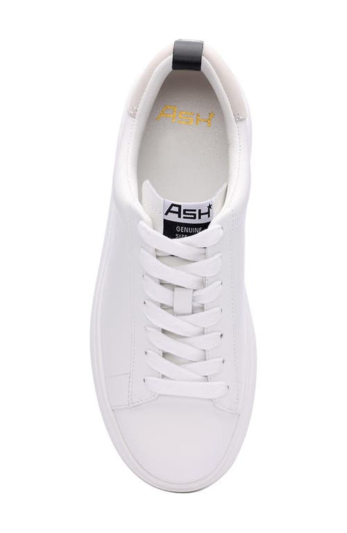 Shop Ash Maya Platform Sneaker In White/egg/black