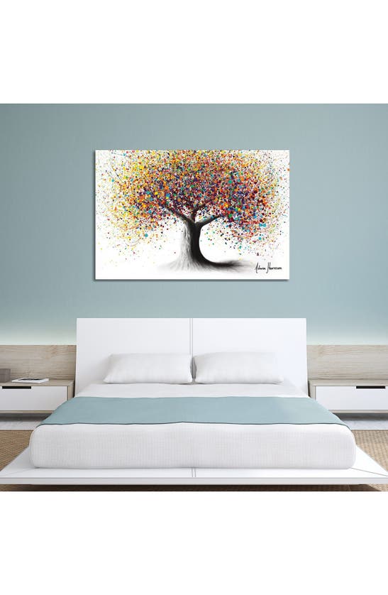 Icanvas Rainbow Soul Tree By Ashvin Harrison Canvas Wall Art In White-multi
