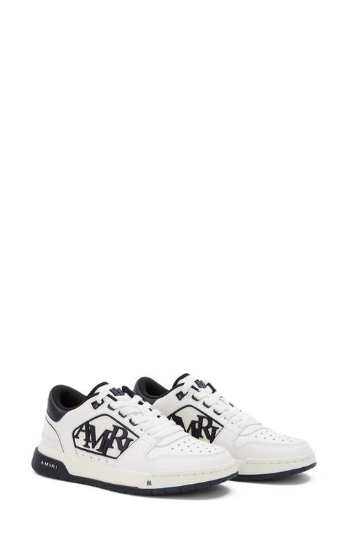 Amiri Classic Low Sneakers In White Leather In White/black