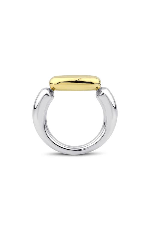 Shop Kloto Stone Two-tone Ring In Silver/gold