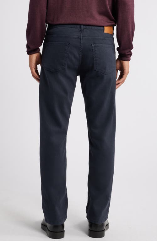 Shop Canali Trim Fit Stretch Denim Jeans In Dark Blue