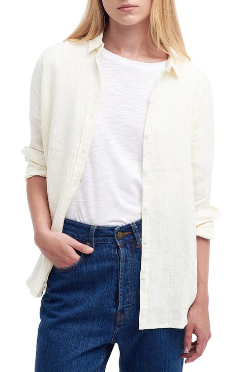 Women's Yellow Striped Tops | Nordstrom