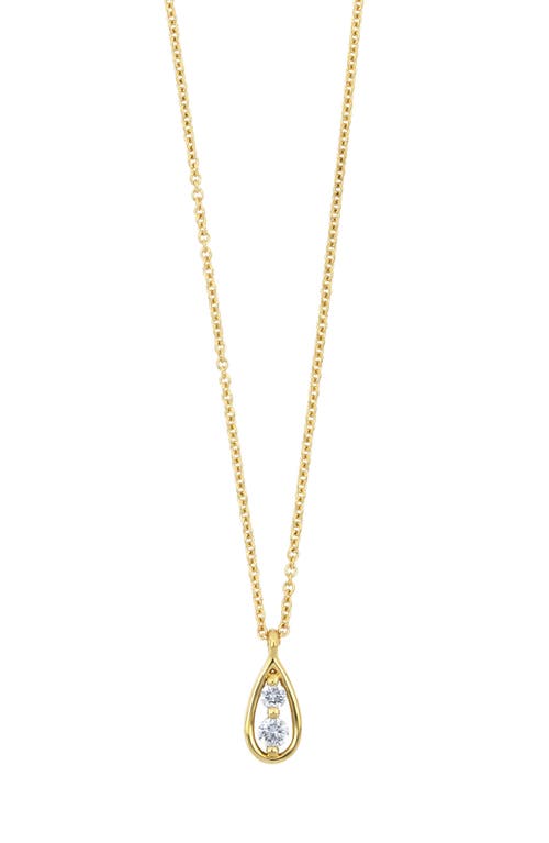 Bony Levy Florentine Diamond Pear Pendant Necklace in 18K Yellow Gold at Nordstrom
