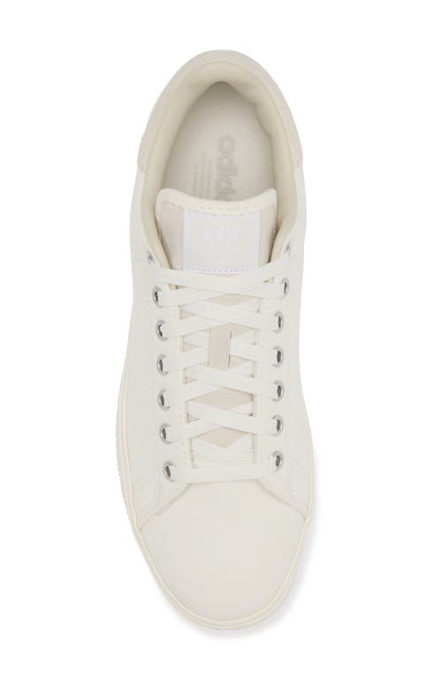 Shop Adidas Originals Adidas Stan Smith Canvas Low Top Sneaker In Core White/alumina/silver