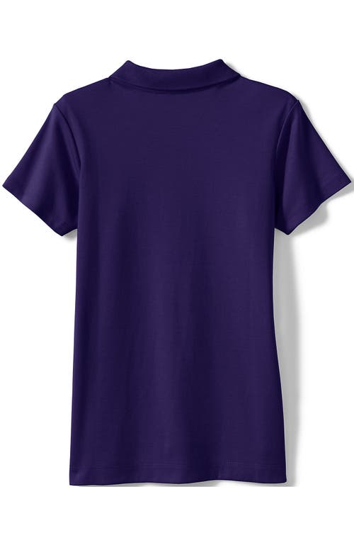 LANDS' END LANDS' END SCHOOL UNIFORM GIRLS SHORT SLEEVE FEMININE FIT INTERLOCK POLO SHIRT