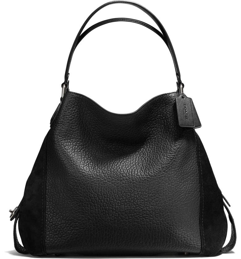 COACH Edie 42 Leather & Suede Shoulder Bag | Nordstrom