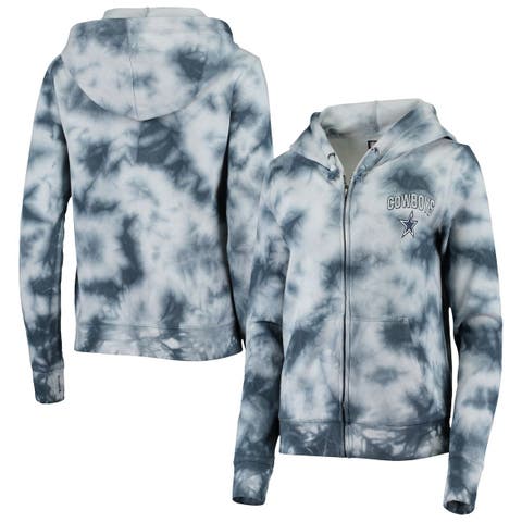 Women's New Era Royal Indianapolis Colts Tie Dye Fleece Full-Zip Hoodie