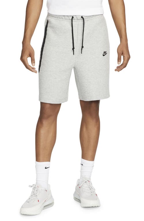 Nike Tech Fleece Sweat Shorts In Dark Grey Heather/black