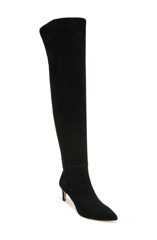Sam Edelman Ursula Suede High Boots In Black