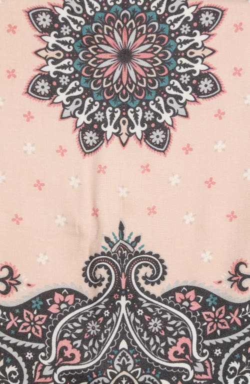 Vince Camuto Supersoft Medallion Square Scarf In Black