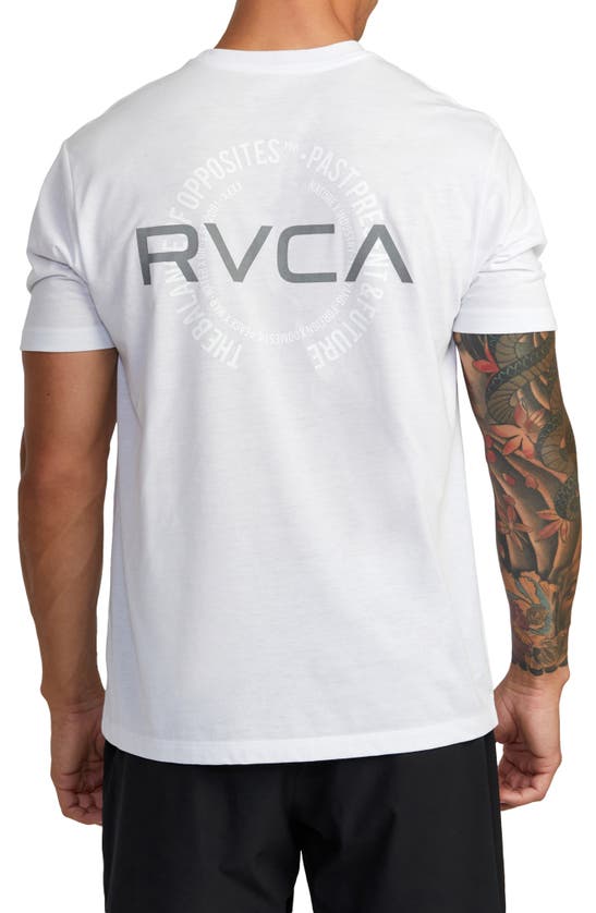 Rvca Va Levels Performance Graphic Tee In White