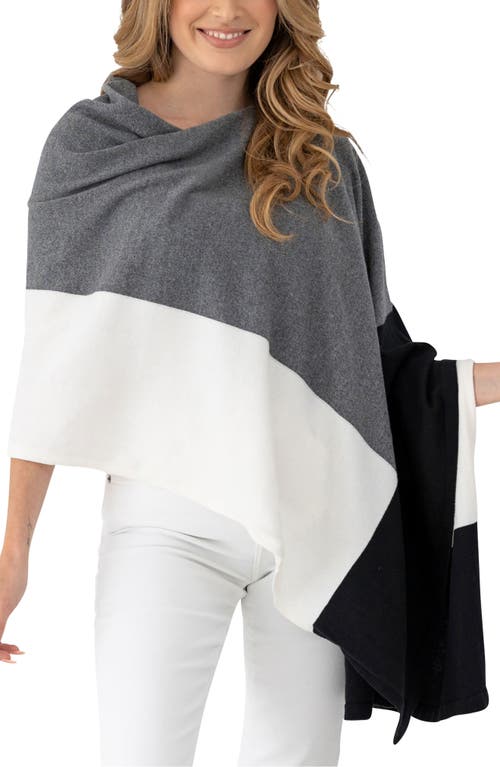 The Dreamsoft Travel Scarf in Gray Colorblock