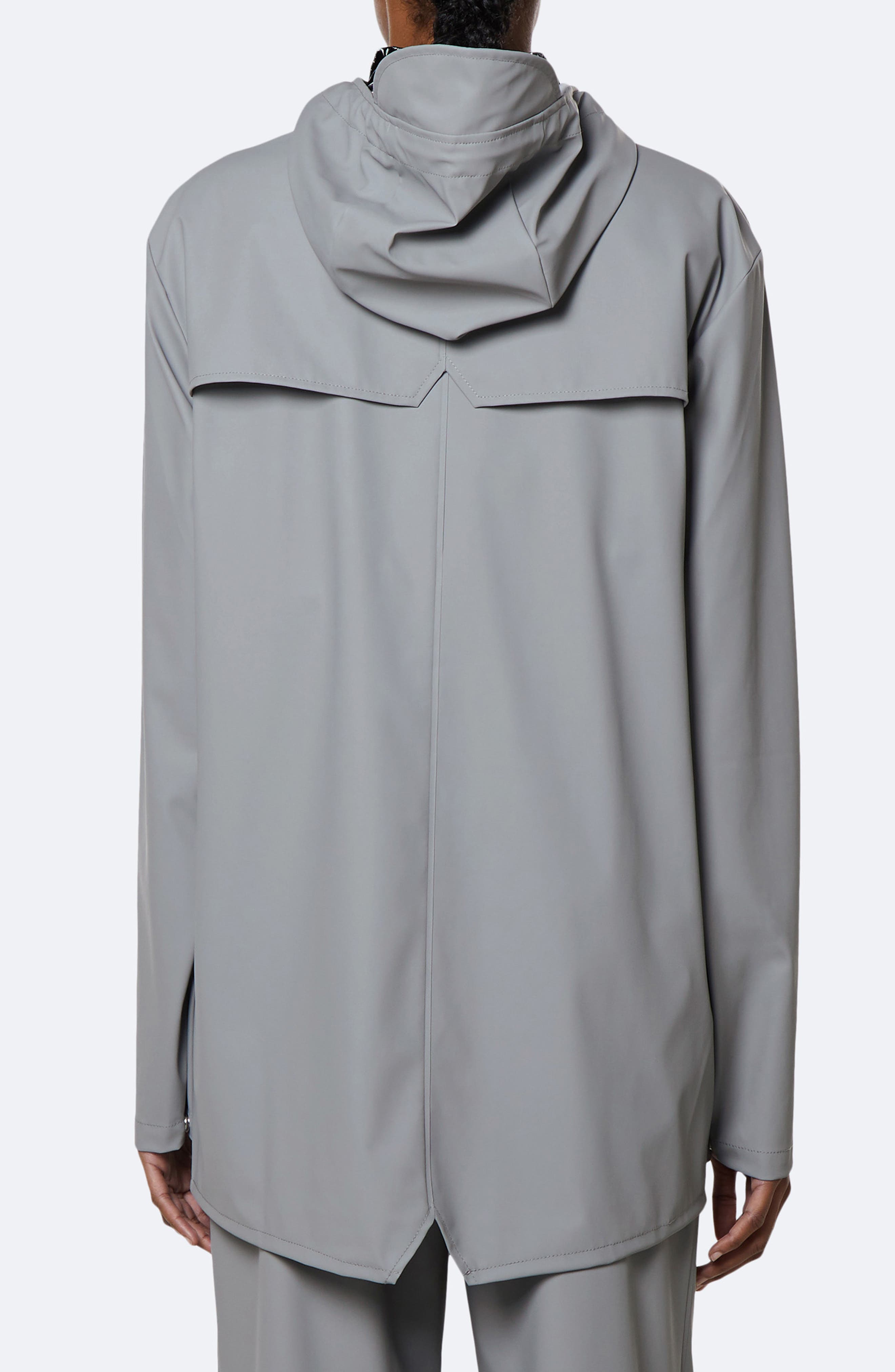 lightweight black raincoat