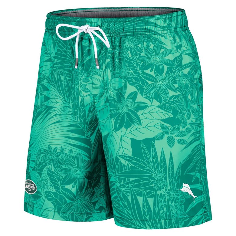 Shop Tommy Bahama Green New York Jets Santiago Palms Board Shorts