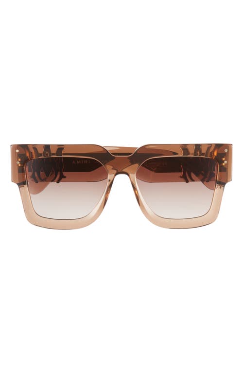 AMIRI Jumbo MA Logo Square Sunglasses in Brown | Smart Closet