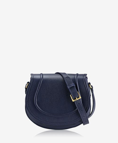 Shop Gigi New York Jenni Saddle Bag In Navy