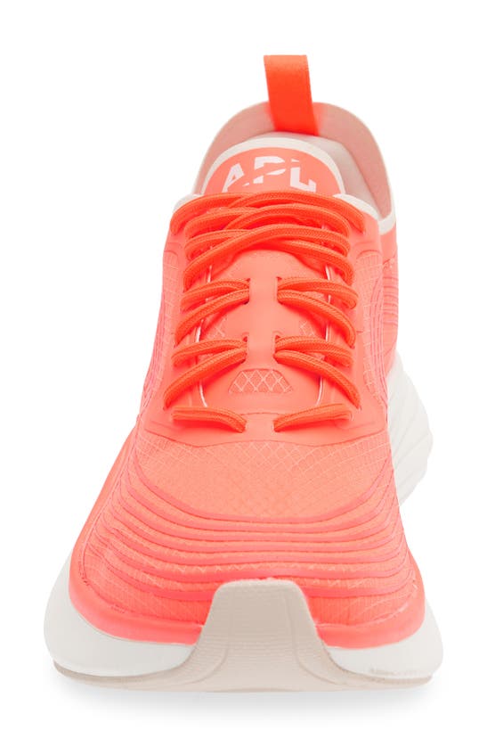 Apl Athletic Propulsion Labs Streamline Running Shoe In Laser Red / Pristine / White
