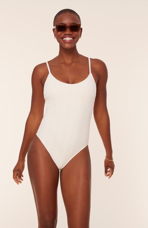 Shop Andie The Amalfi One-piece Swimsuit In Gardenia