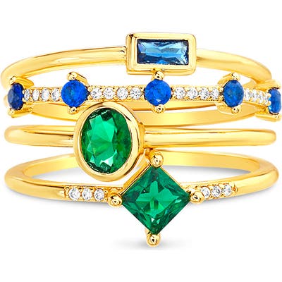 Lesa Michele Set Of 4 Stacking Rings