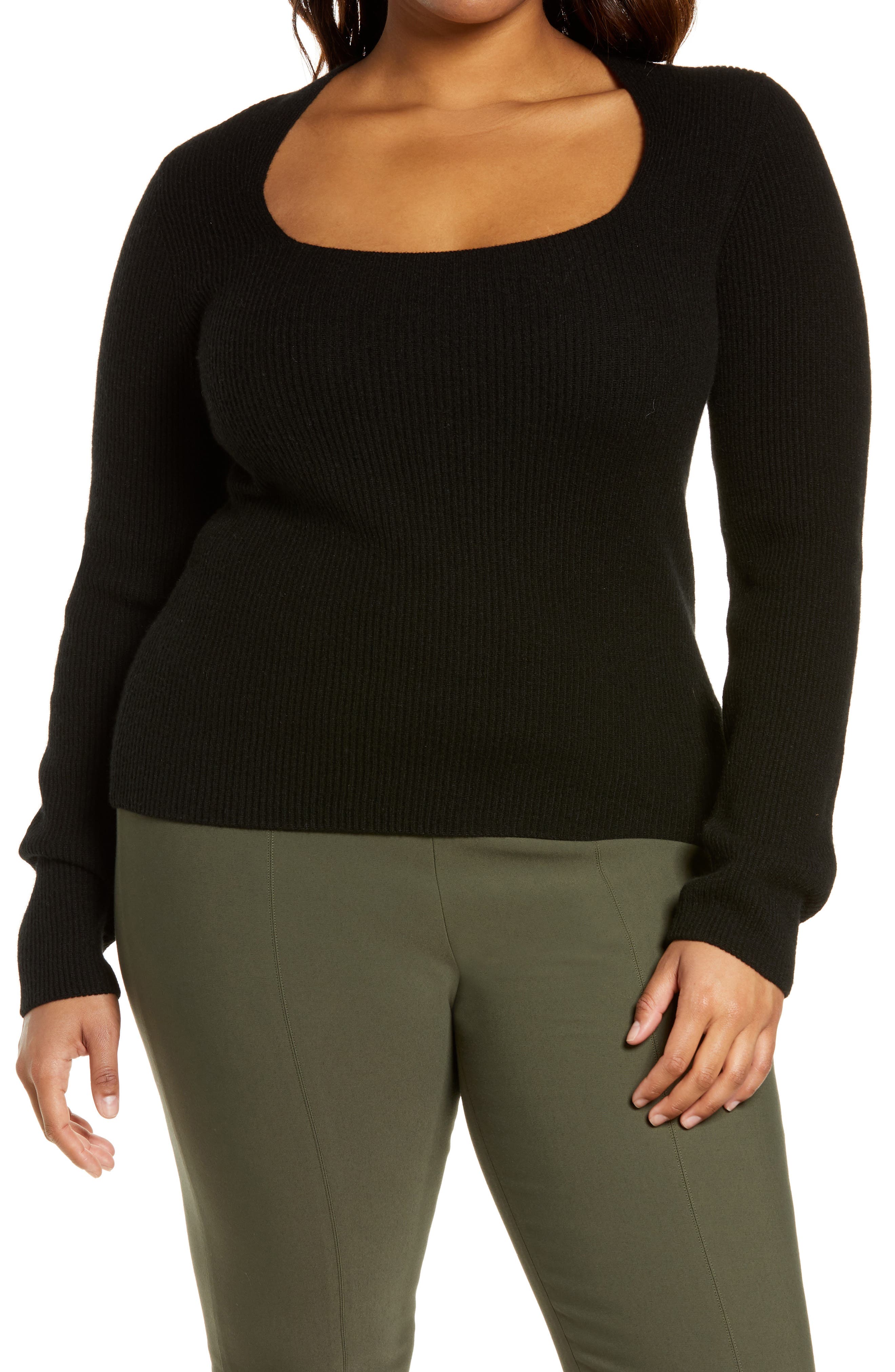 vince black cashmere sweater