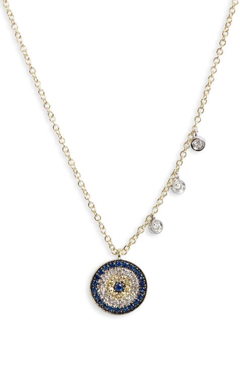 Nest Jewelry Aquamarine Stone Shaker Pendant Necklace