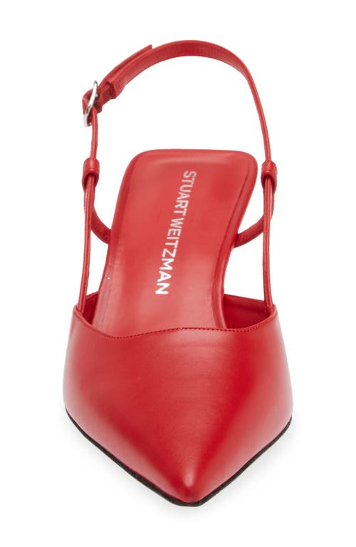 Stuart Weitzman Vinnie 50 Slingback Pump In Cherry