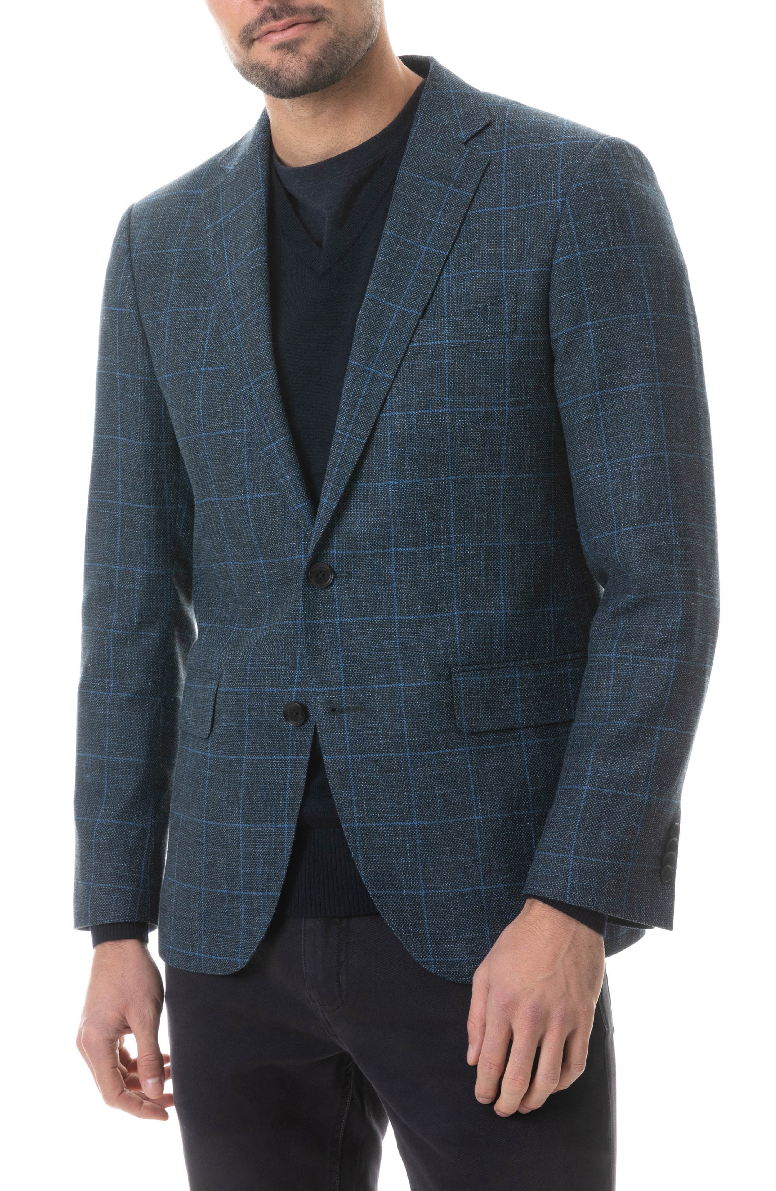 Rodd And Gunn Rodd & Gunn Reefton Regular Fit Wool Blend Sport Coat In Bluestone