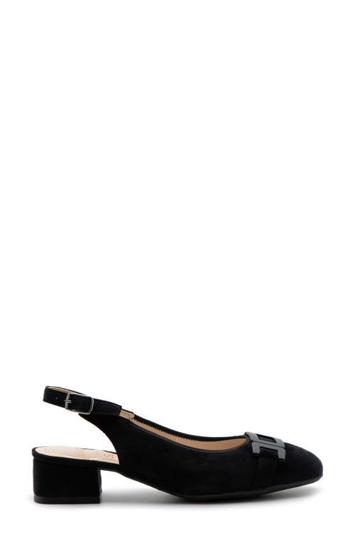 Shop Ara Gallant Sling 2.0 Pump In Black Suede