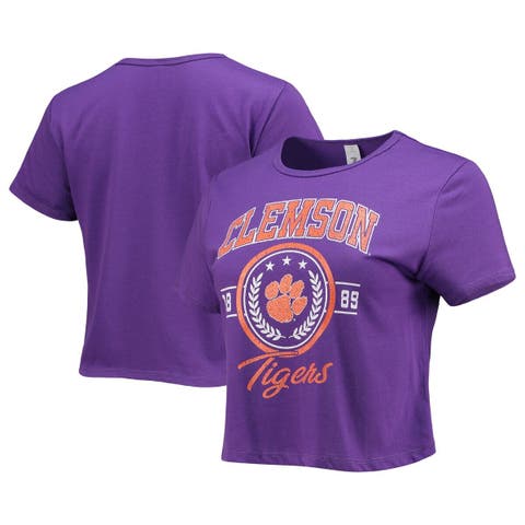 Clemson ZooZatz Women's Cropped Mesh Jersey Tee