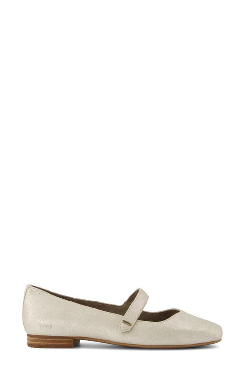 Shop Toms Bianca Mary Jane Flat In Silver