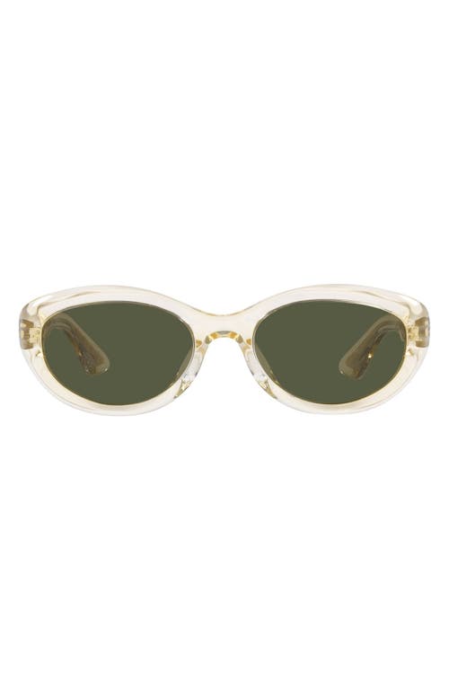 Oliver Peoples x KHAITE 1969C 53mm Oval Sunglasses in Light Beige at Nordstrom