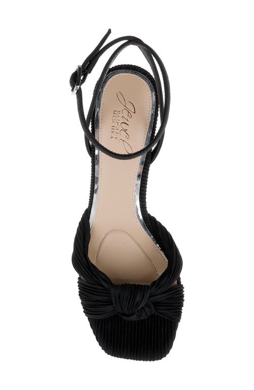 Jewel Badgley Mischka Jw5233 Womens Bow Manmade Ankle Strap In Black