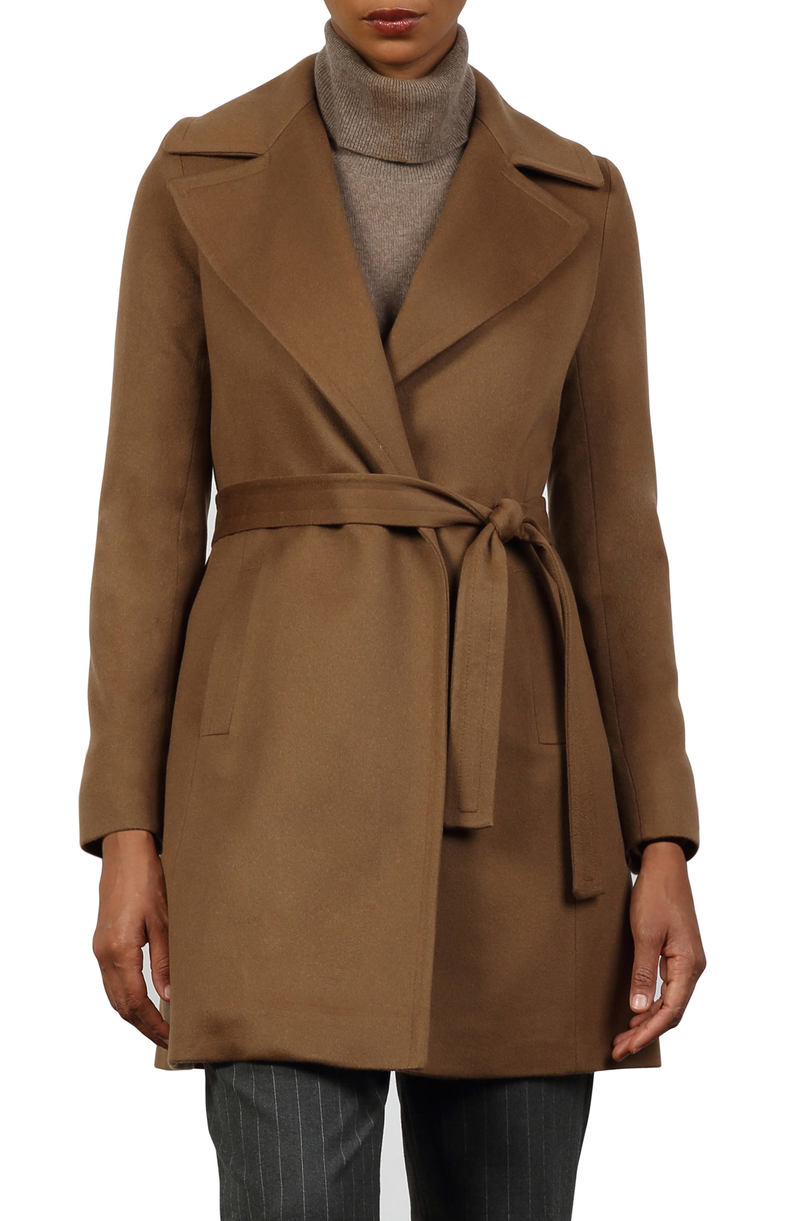 fleurette wrap coat