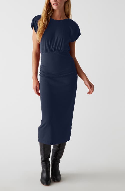 Michael Stars Pippa Empire Waist Midi Dress In Nocturnal