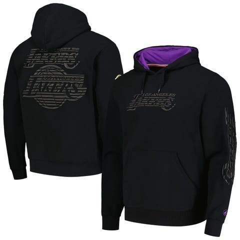 Youth Los Angeles Lakers Purple Spray Ball Pullover Hoodie
