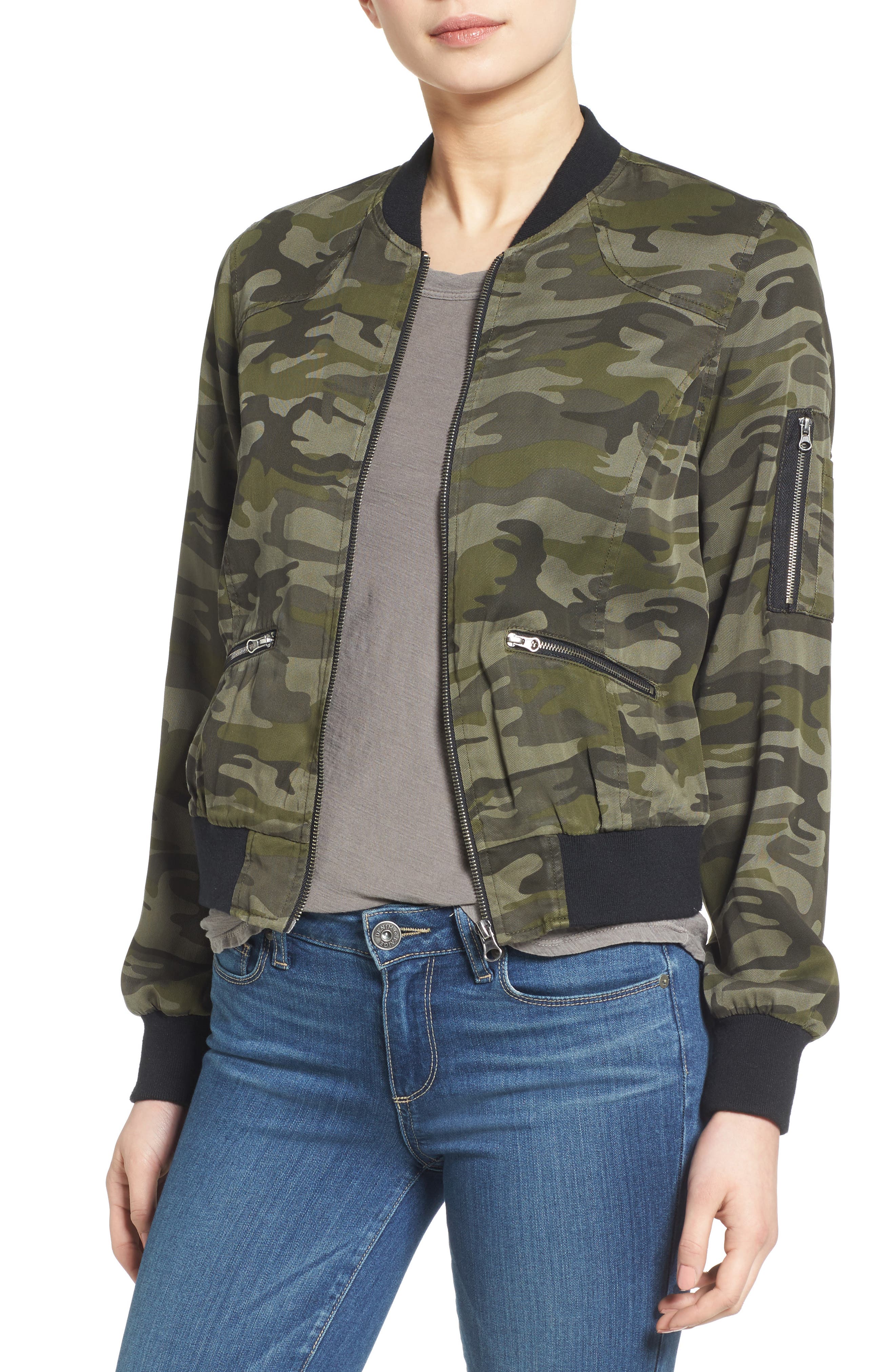 C & C California Camo Print Bomber Jacket Nordstrom