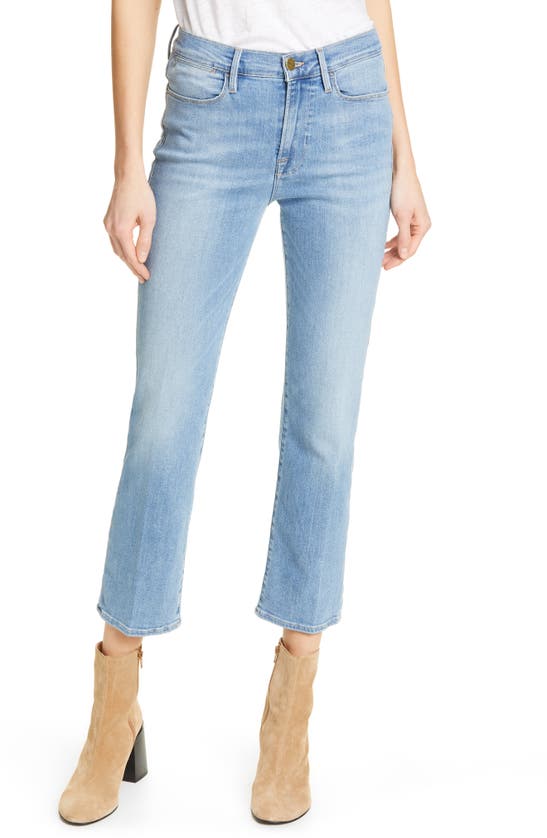 Frame Le High Ankle Straight Leg Jeans In Hosk
