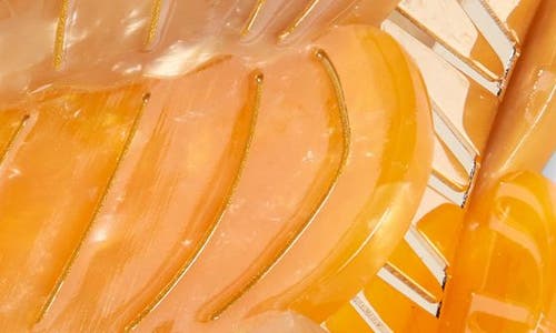 Solar Eclipse Pumpkin Stack Claw Clip In Orange