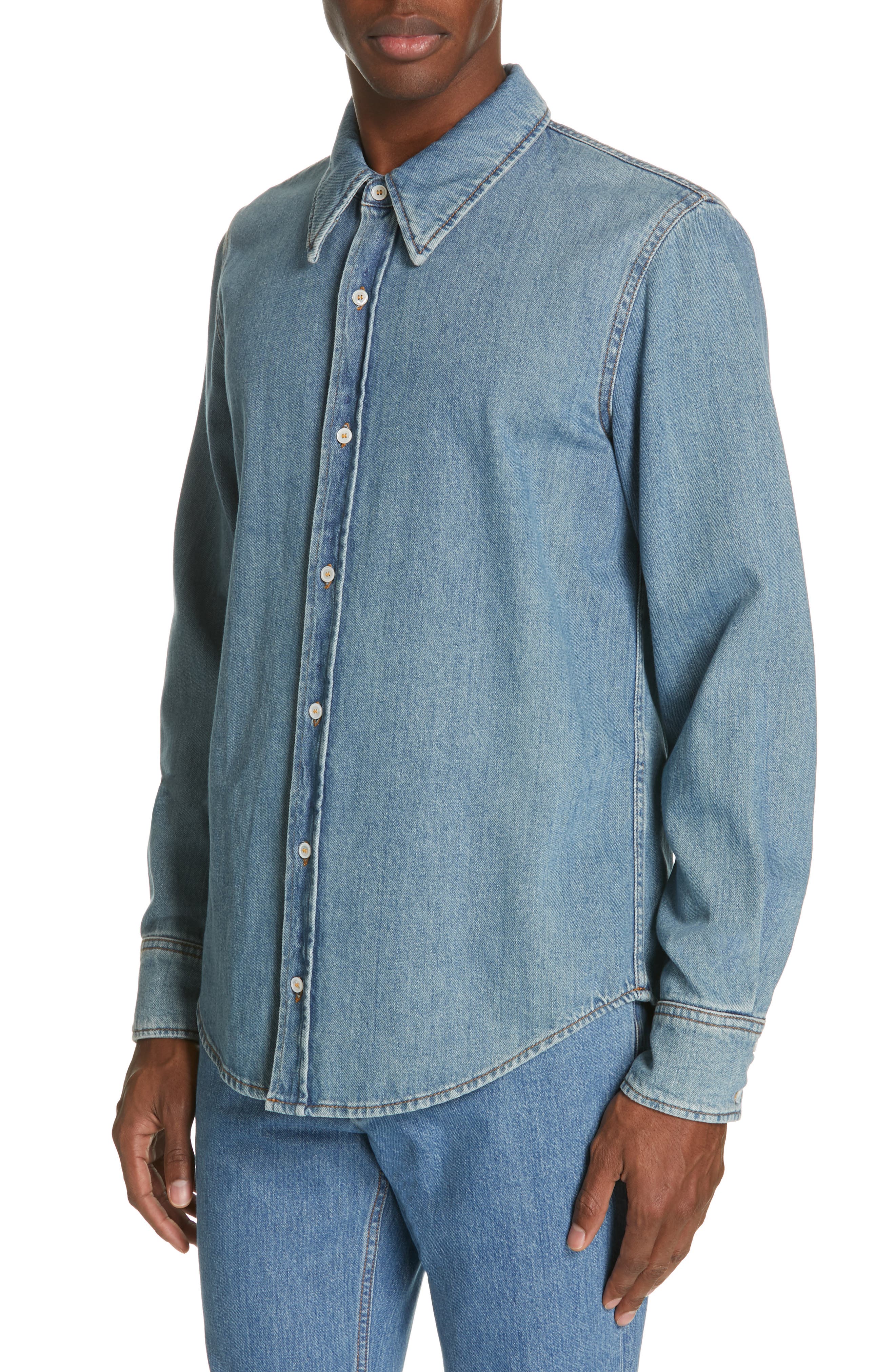 calvin klein 205w39nyc denim shirt