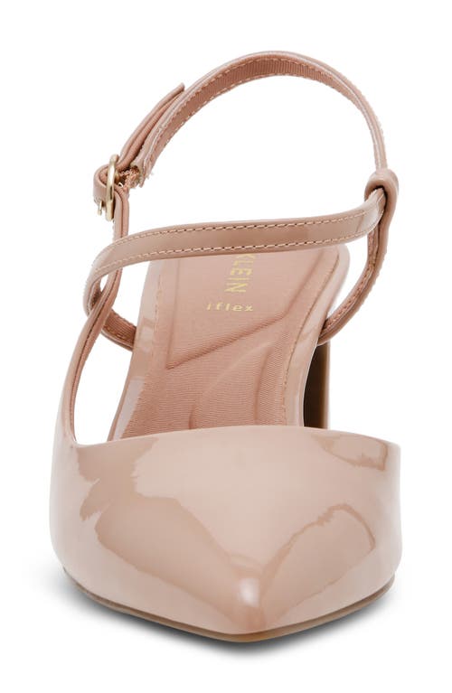Anne Klein Women's Bliss Pointed Toe Strappy Block Heel Pumps In Almond