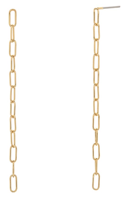 BROOK & YORK COLETTE MINI CHAIN LINEAR EARRINGS,BYE1062G