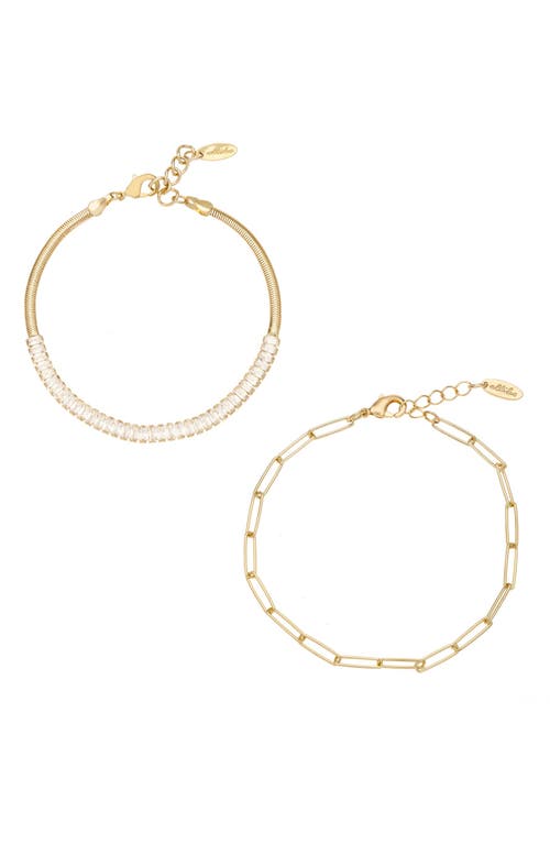 Ettika Set of 2 Bracelets in Gold at Nordstrom