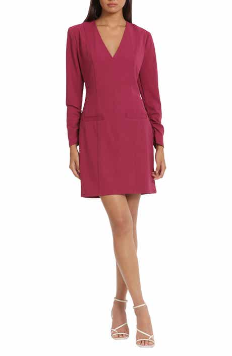 Donna morgan cap sleeve crepe 2024 sheath dress